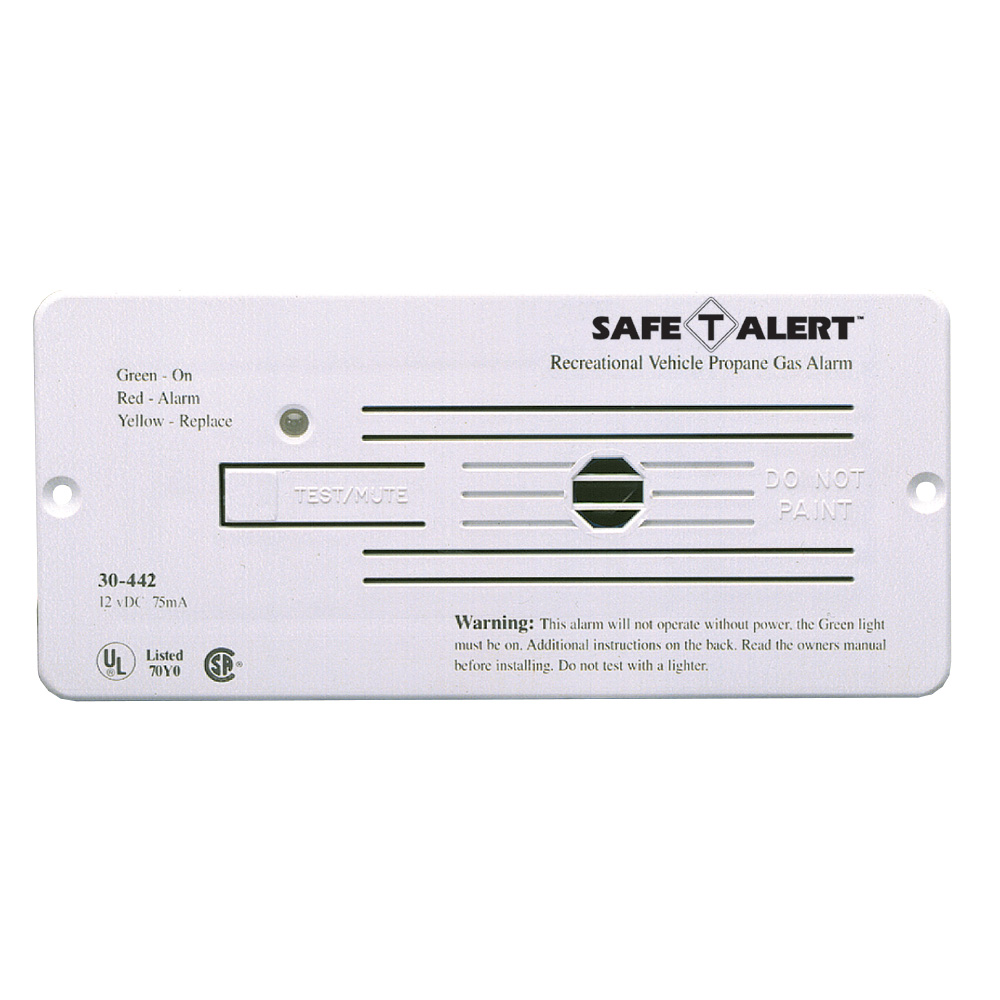 Image 1: Safe-T-Alert 30 Series 12V RV Propane Alarm - White