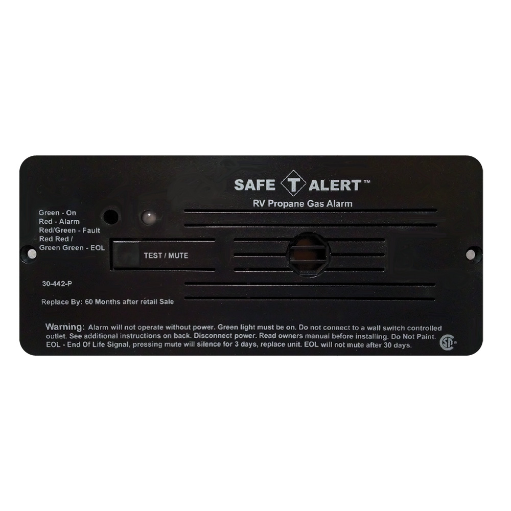 Image 1: Safe-T-Alert 30 Series 12V RV Propane Alarm - Black