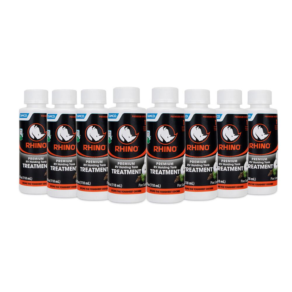Image 1: Camco Rhino Premium RV Holding Tank Treatment - 8 Single 4oz Bottles