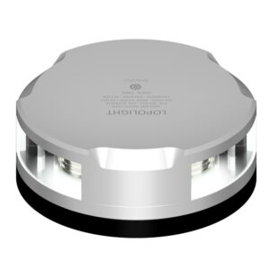 Image 1: Lopolight Masthead/360-Degree Light - 3NM - Silver Housing w/FB Base