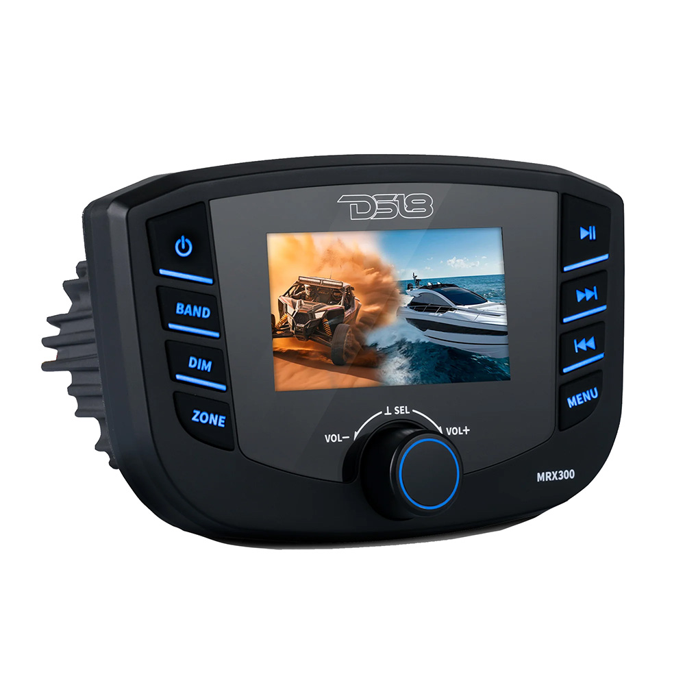 Image 1: DS18 Marine Headunit TFT Screen - 3 Zones - 4V Output - Bluetooth - RDS 4x50 Watts