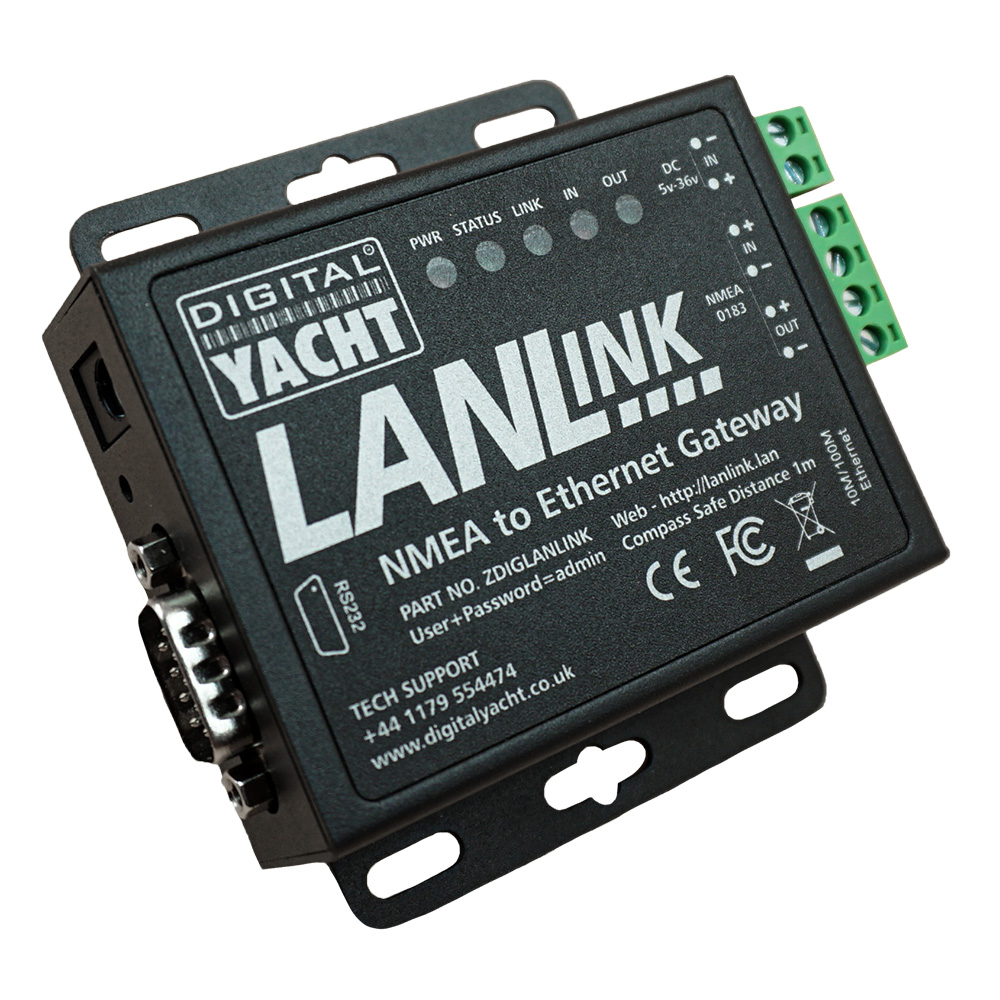 Image 1: Digital Yacht LANLink NMEA 0183 To Ethernet Gateway