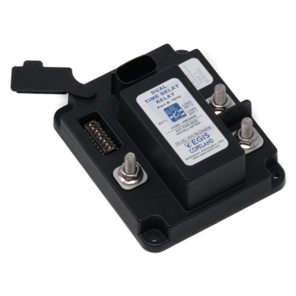 Image 1: Egis TDR Series Dual Output Time Delay Relay 12V (2 x 80A)