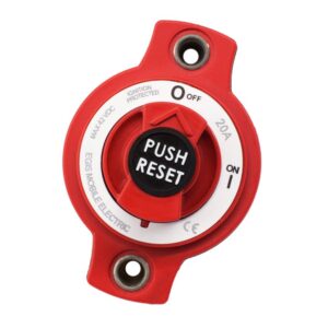 Image 1: Egis 20A Panel Mount Mini Circuit Breaker