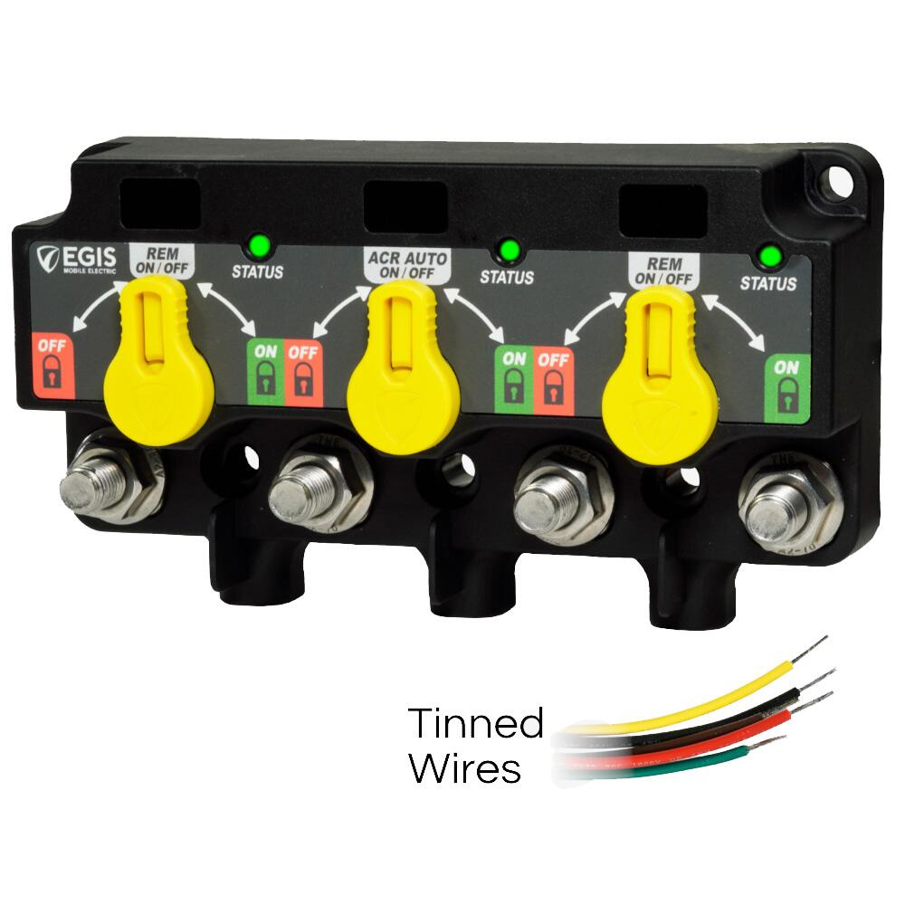 Image 1: Egis XD Series Triple Flex 2 Relay-ACR-Relay w/Knobs & Tinned Wires