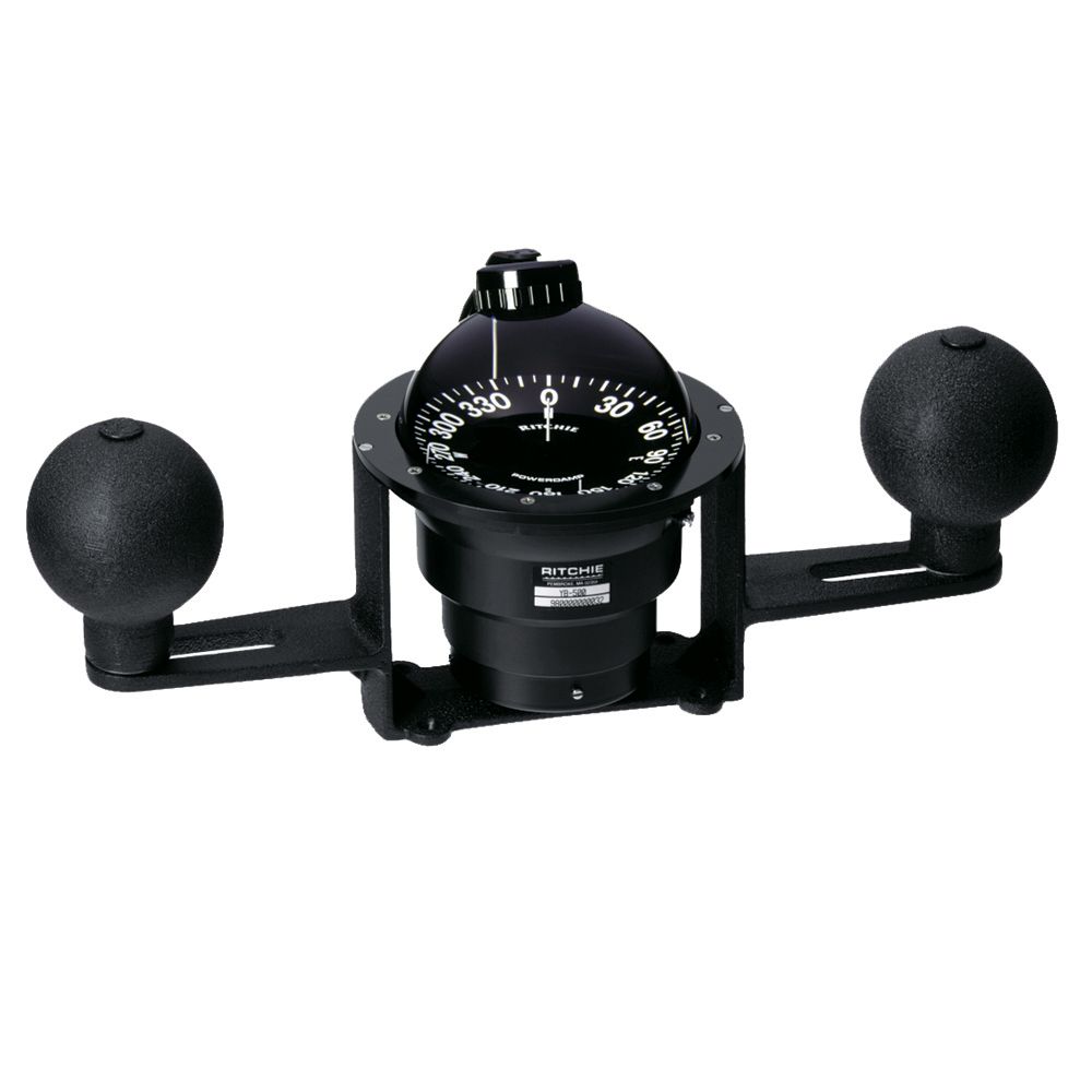 Image 1: Ritchie YB-500 Globemaster Compass - Yoke Mounted - Black - 5 Degree card - 12V