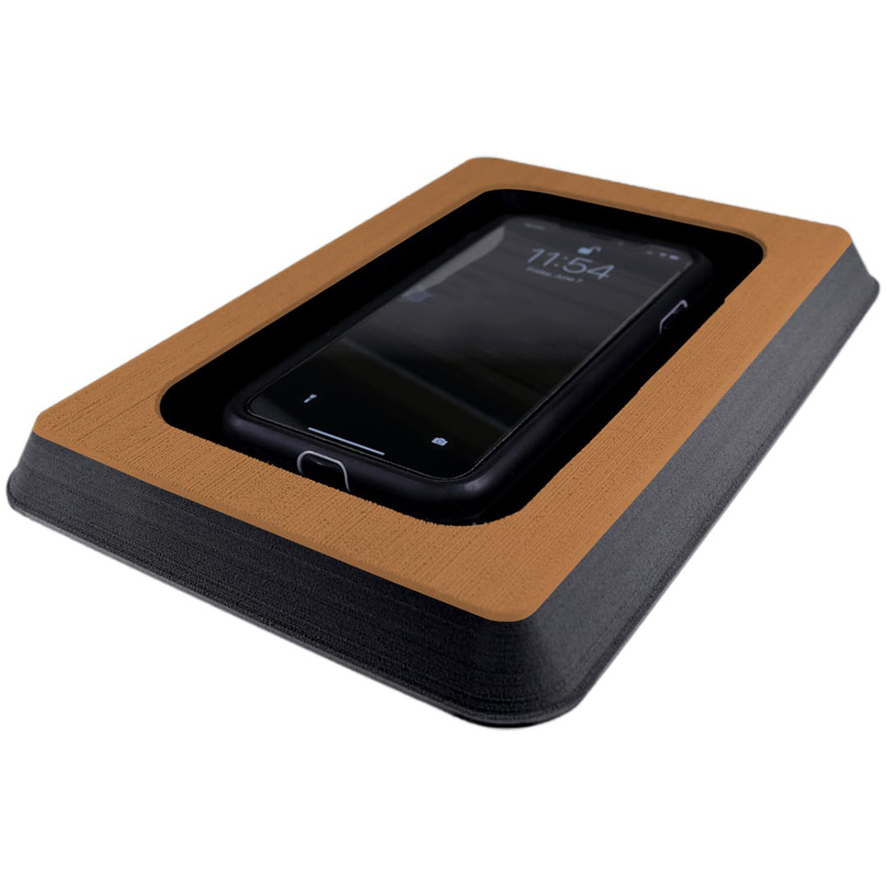 Image 1: SeaDek Single Cell Phone Dash Pocket - Mocha/Black