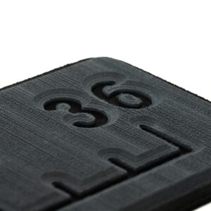 Image 1: SeaDek 36” Routed Ruler - 6mm - Brushed Texture - Dark Grey/Black