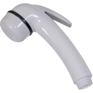 Image 1: Scandvik 14004P Euro Shower Handle Straight - White