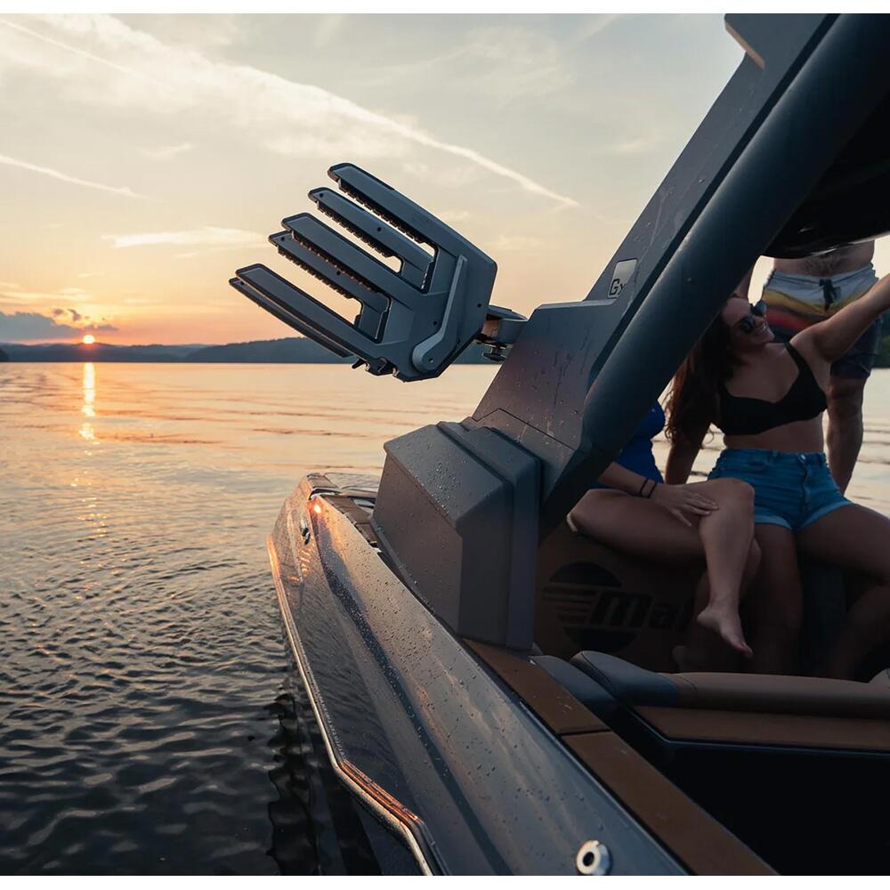 Image 3: PTM Watersports ClampForce 3.0 Clamping Wake Board Rack - Pair - Silver