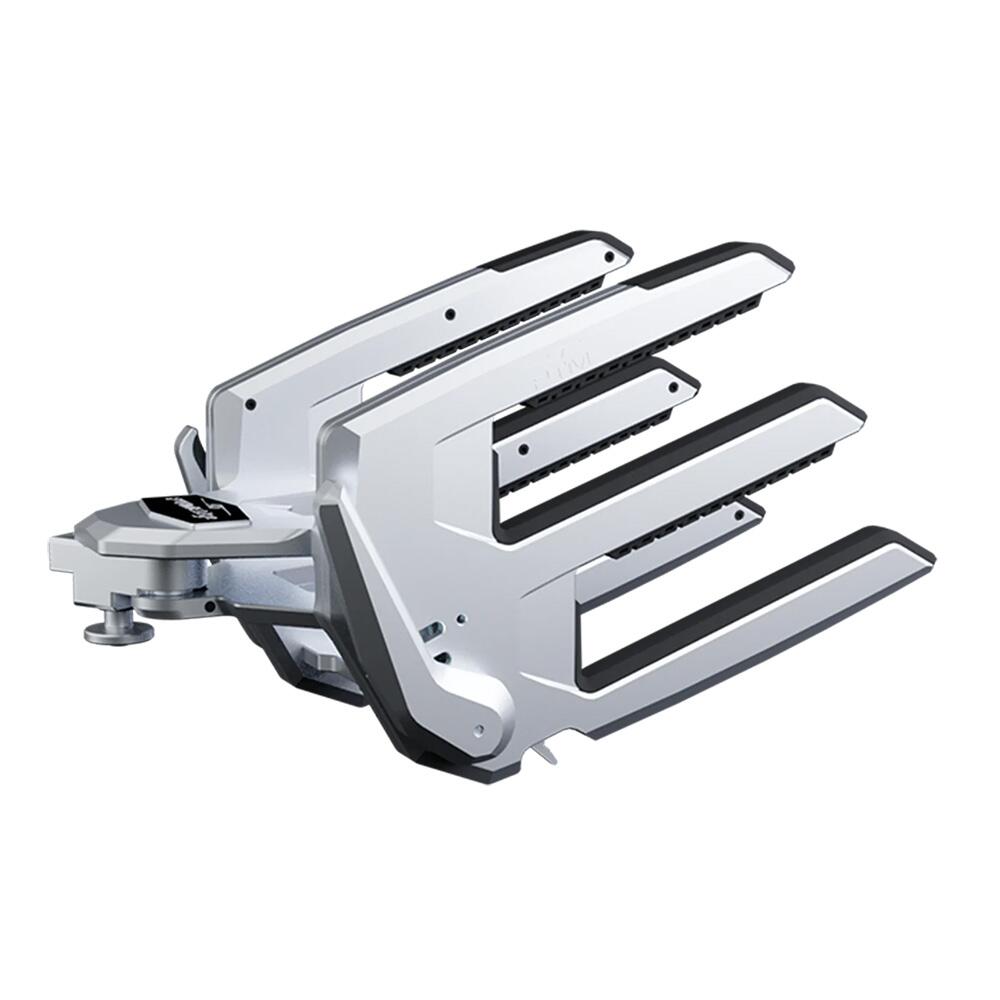 Image 1: PTM Watersports ClampForce 3.0 Clamping Wake Board Rack - Pair - Silver