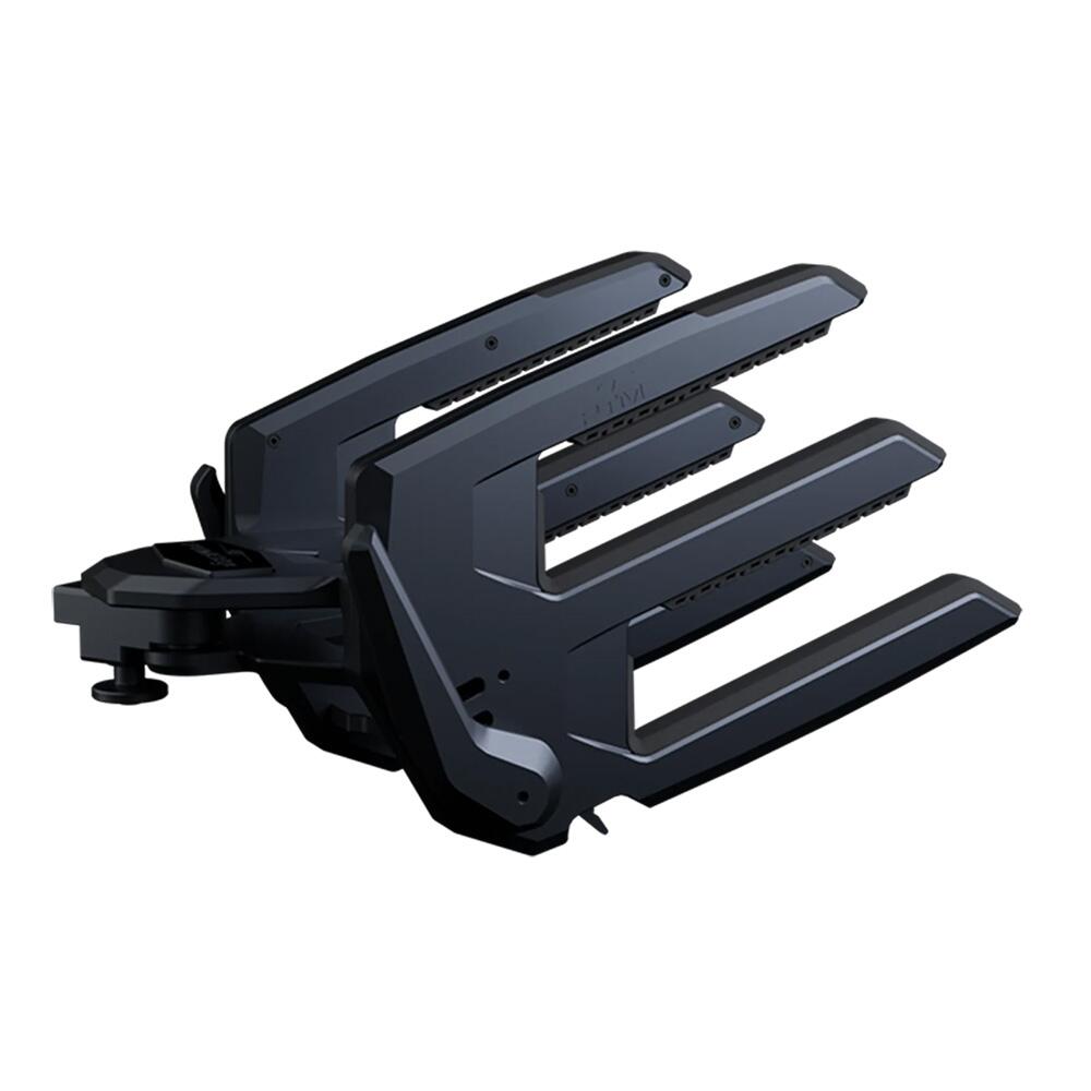 Image 1: PTM Edge ClampForce 3.0 Clamping Wake Board Rack - Pair - Black