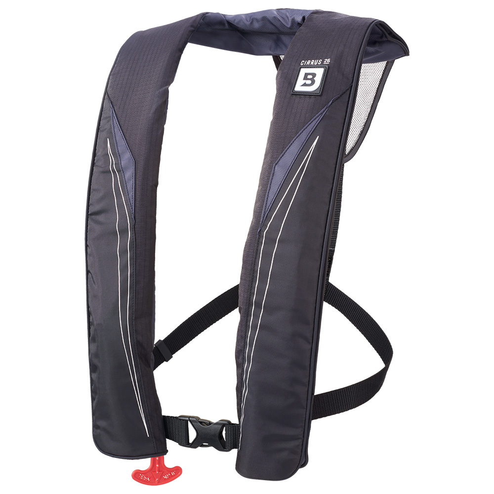 Image 1: Bluestorm Cirrus 26 Auto/Manual Type V Inflatable PFD - Apex Black