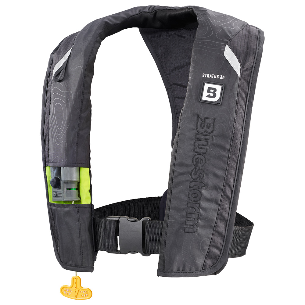 Image 1: Bluestorm Stratus 35 Auto Type II Inflatable PFD - Apex Black