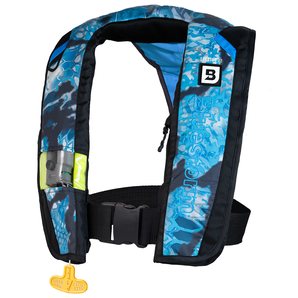 Image 1: Bluestorm Kryptek Stratus 35 Auto Type II Inflatable PFD - Obscura Litus