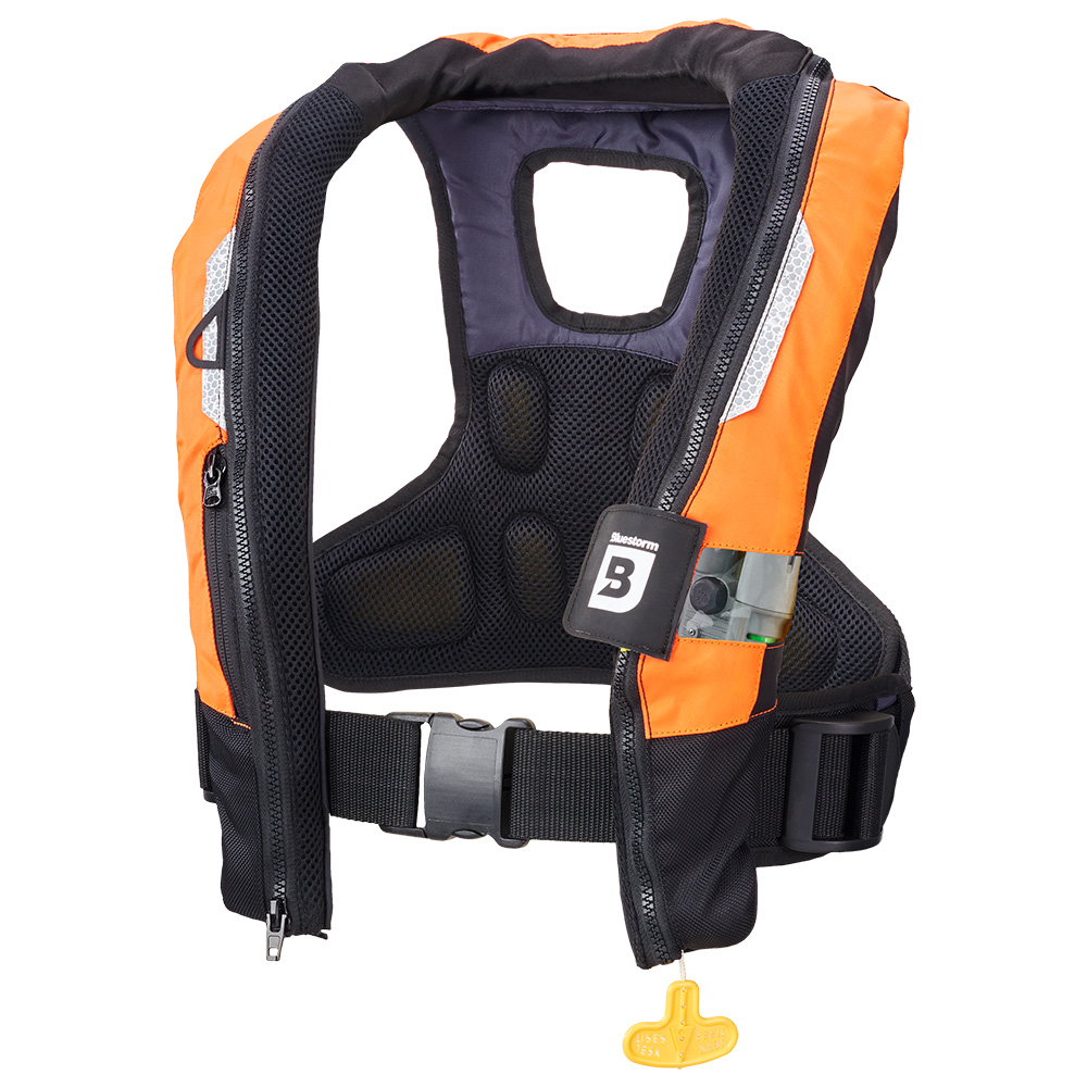 Image 1: Bluestorm Arcus 40 Auto Type II Inflatable PFD - Orange