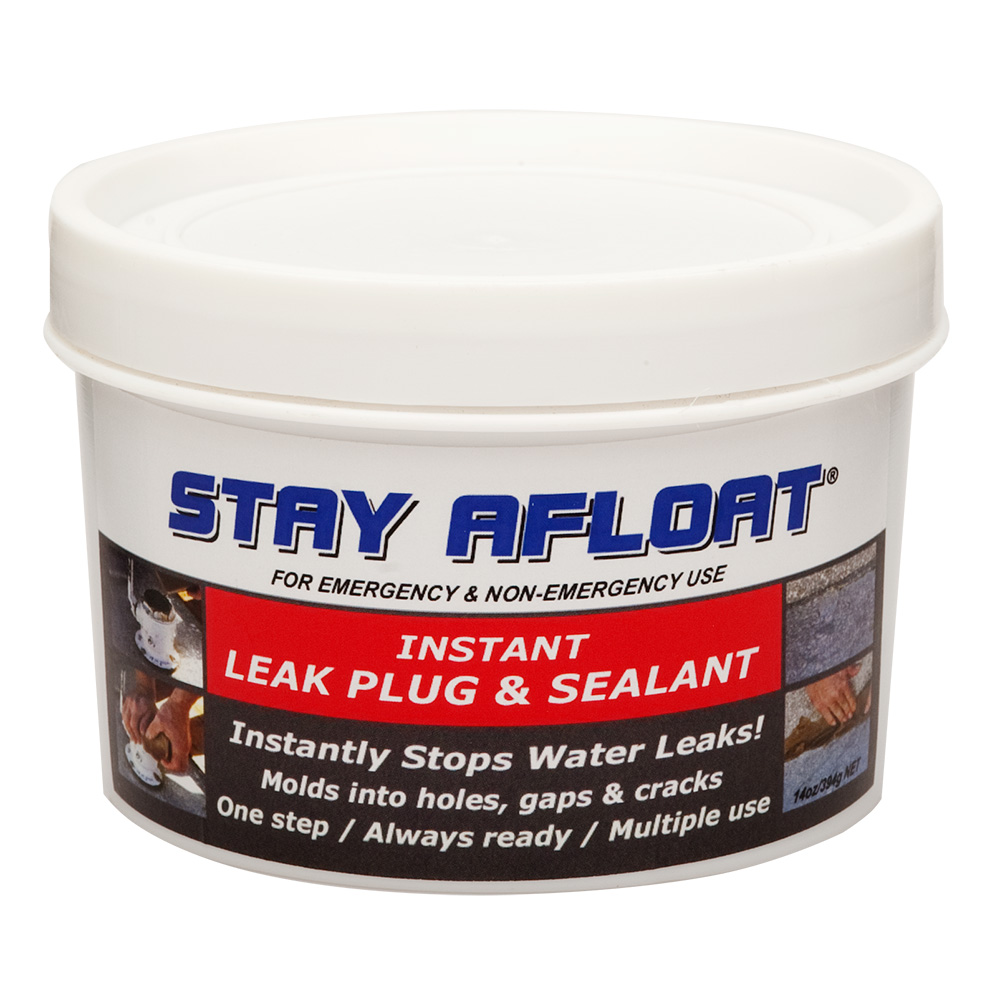 Image 1: Stay Afloat Marine Instant Leak Plug & Sealant - 14oz