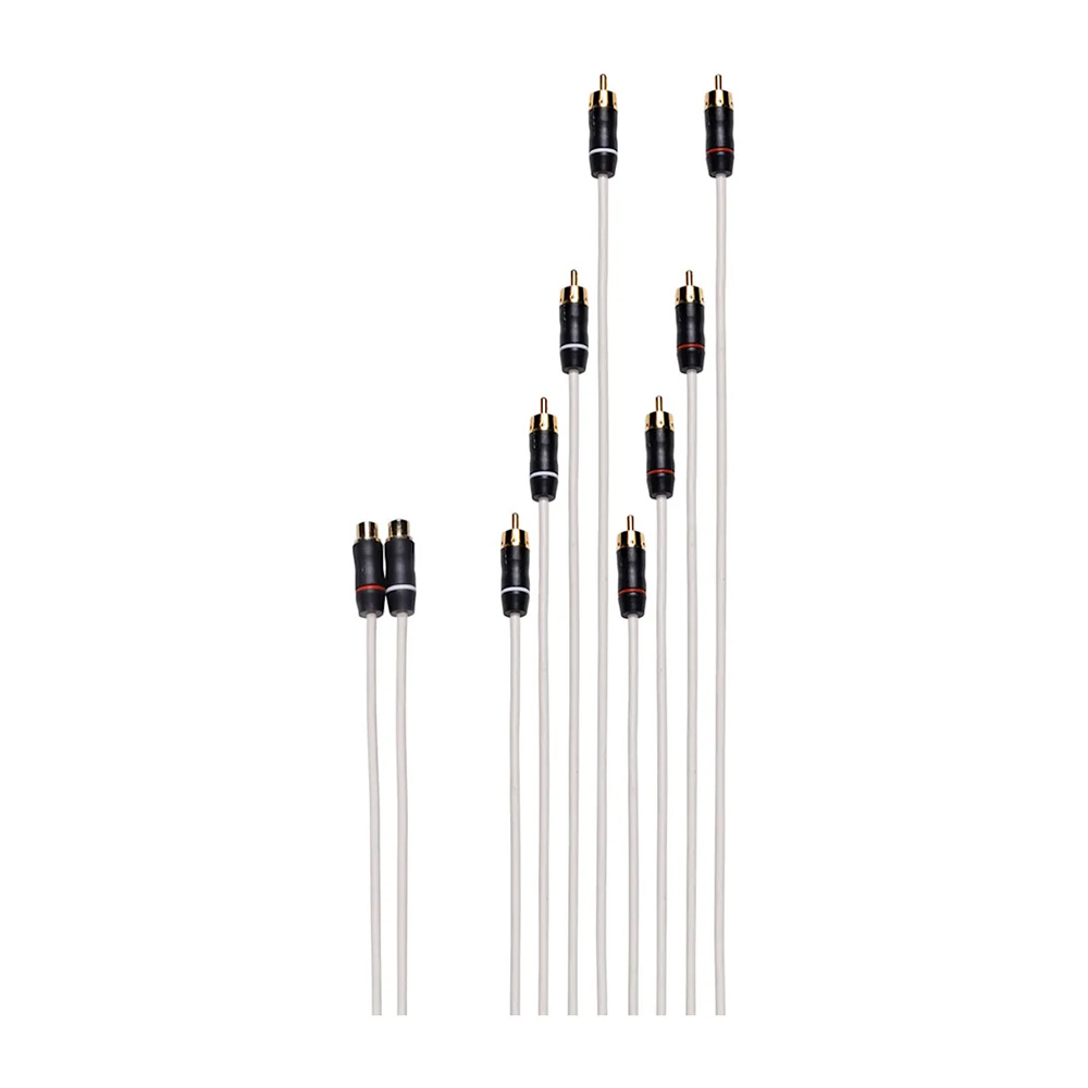 Image 1: Fusion Performance RCA Cable - Dual Female to 8-Way Male