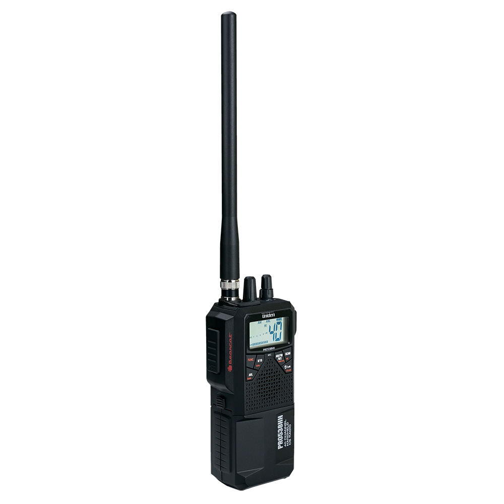Image 1: Uniden PRO538HHFM Handheld CB Radio w/AM/FM