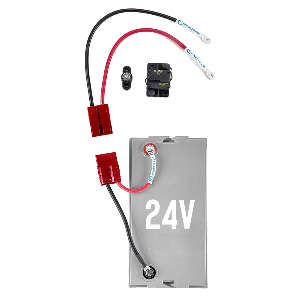 Image 1: Connect-Ease 24V Single Case Batter Trolling Motor System