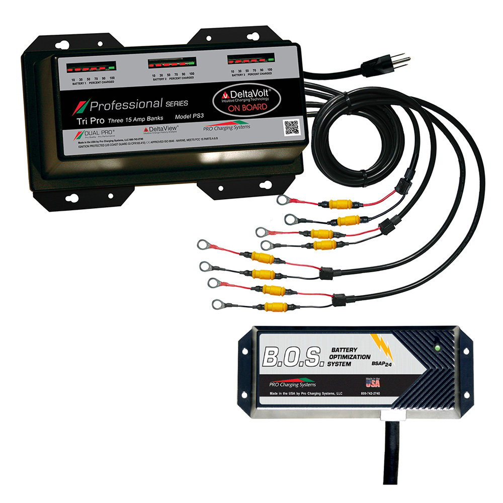 Image 1: Dual Pro PS3 3 Bank Battery Charger w/3 Bank B.O.S.