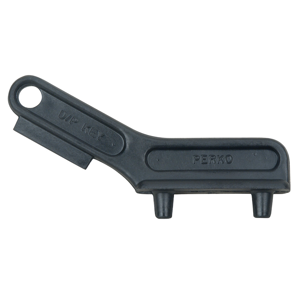 Image 1: Perko Plastic Deck Plate Key - Black