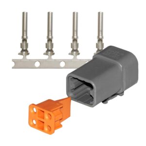 Image 1: Pacer DTP Deutsch Plug Repair Kit - 14-12 AWG (4 Position)