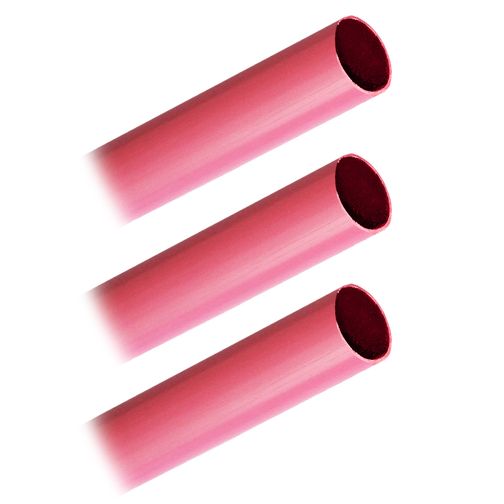 Image 1: Pacer Battery Cable Heavy Wall Heat Shrink Tubing - 3/4" x 12" - Red (3-Pieces)