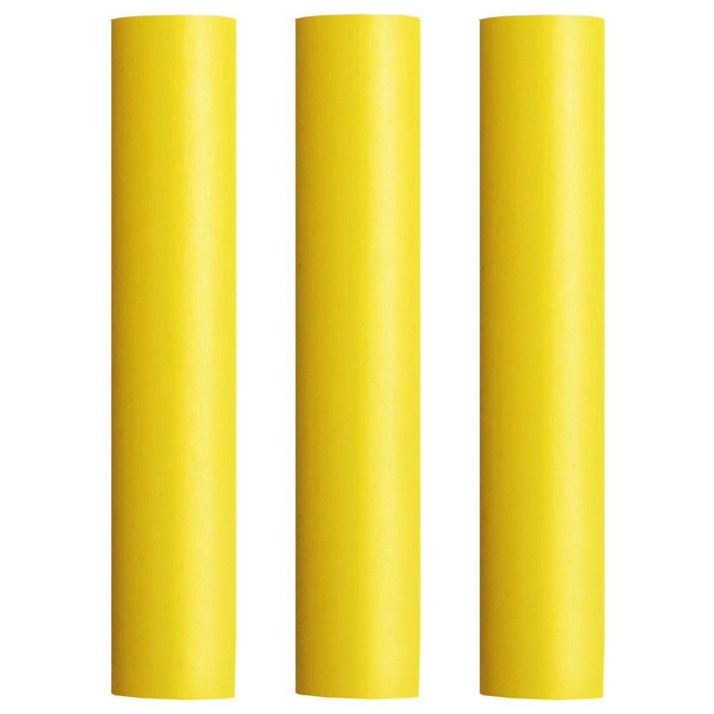 Image 1: Pacer Battery Cable Heat Shrink Tubing - 1" x 12" - Yellow (3-Pieces)