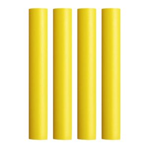Image 1: Pacer Battery Cable Heat Shrink Tubing - 3/4" x 12" - Yellow (4-Pieces)