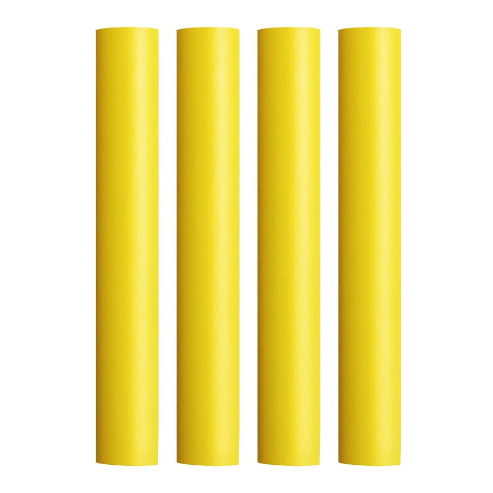 Image 1: Pacer Battery Cable Heat Shrink Tubing - 3/4" x 12" - Yellow (4-Pieces)