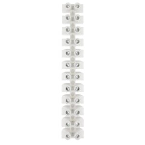 Image 1: Pacer 40A Euro Style Terminal Block - 12 Positions - 5 Pack