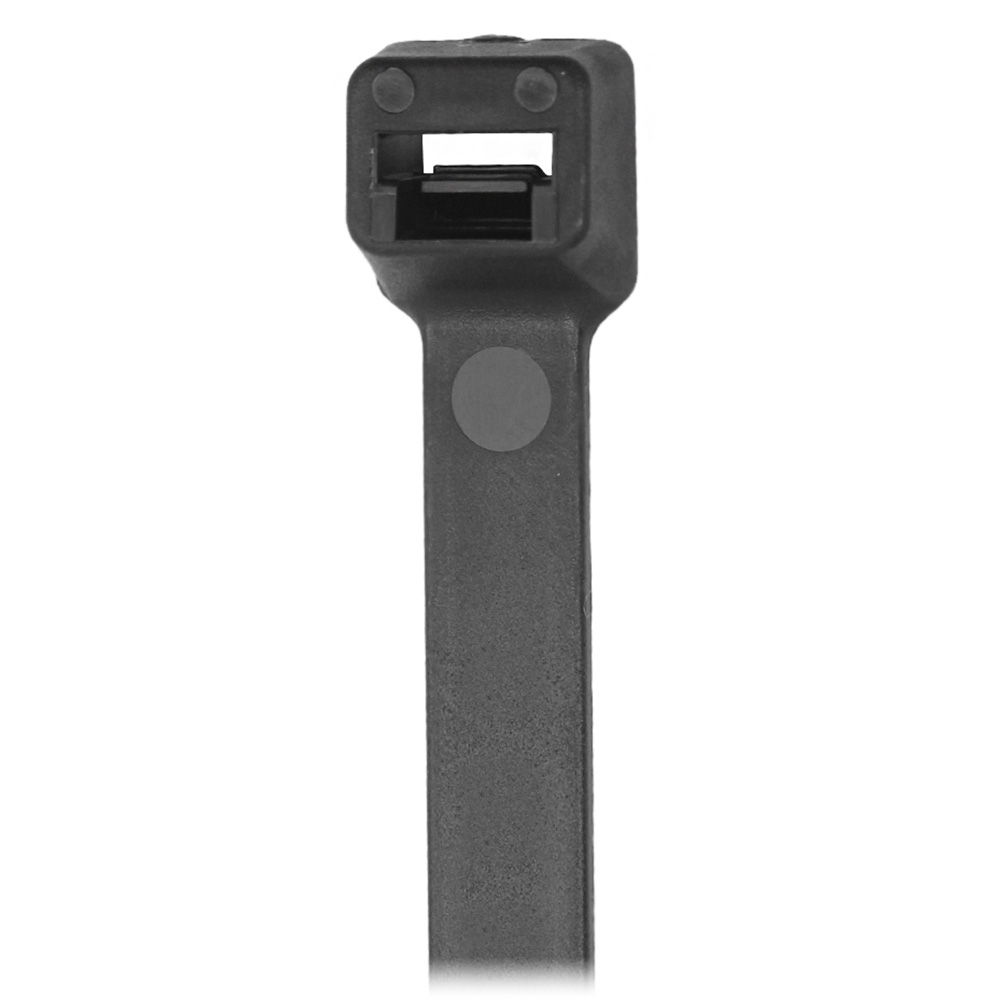 Image 1: Pacer 6" Cable Tie - Black - 30-40lb Tensile Strength - 1.5" Bundle Diameter - 100 Piece Bag