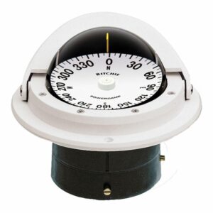 Image 1: Ritchie F-82W Voyager Compass - Flush Mount - White