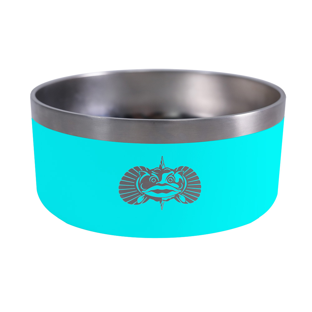 Image 1: Toadfish Non-Tipping Dog Bowl - Teal