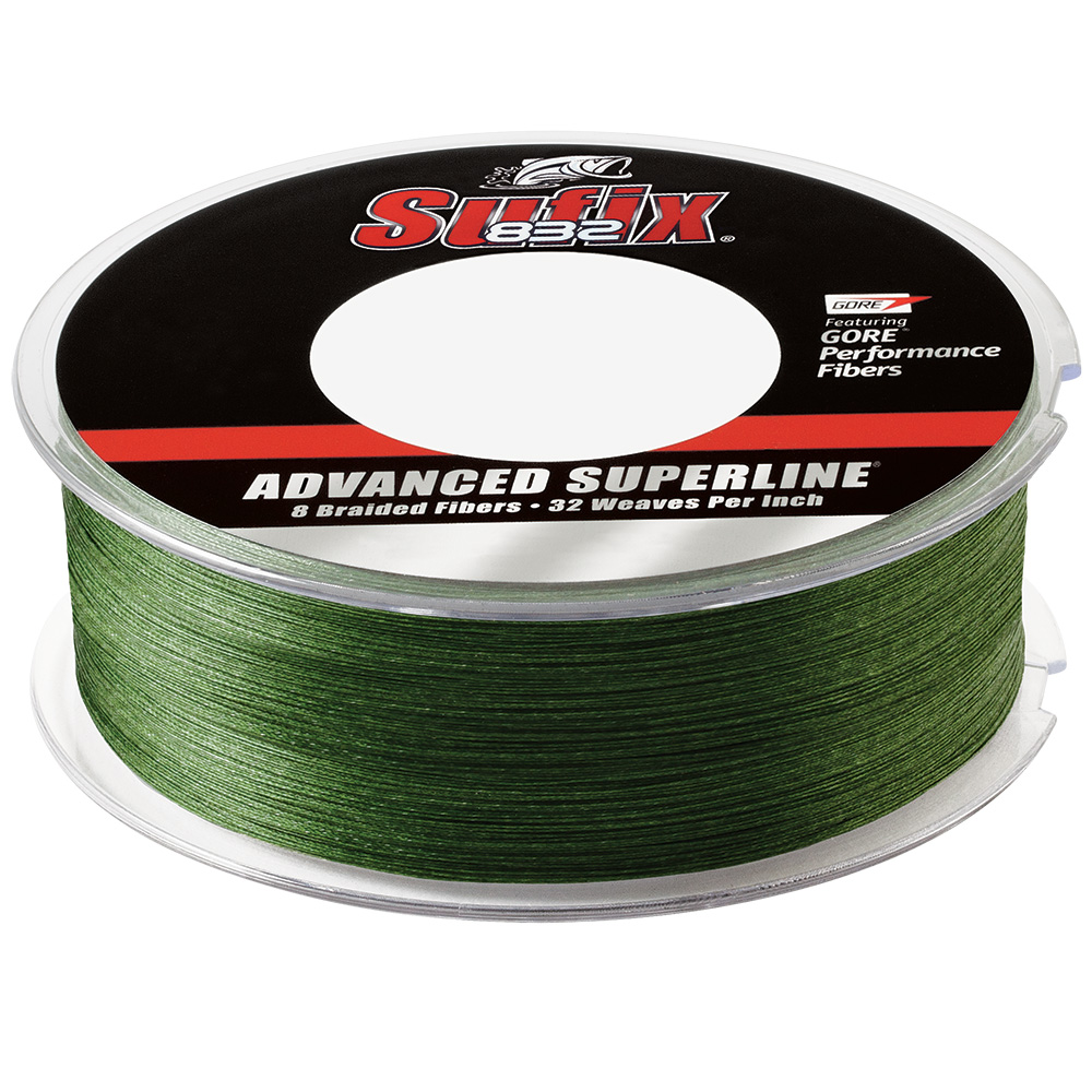 Image 1: Sufix 832 Braid - 50lb - Low-Vis Green - 600 yds