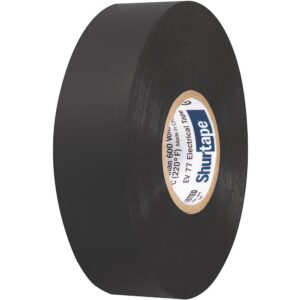 Image 1: Shurtape EV 077B Professional Grade Black Electrical Tape f/Insulating & Splicing - 3/4" x 66' - 10-Pack