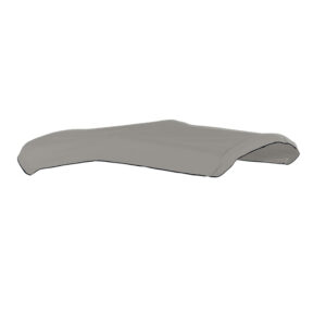 Image 1: Carver 3-Bow Acrylic Bimini Top Fabric & Storage Boot - Grey