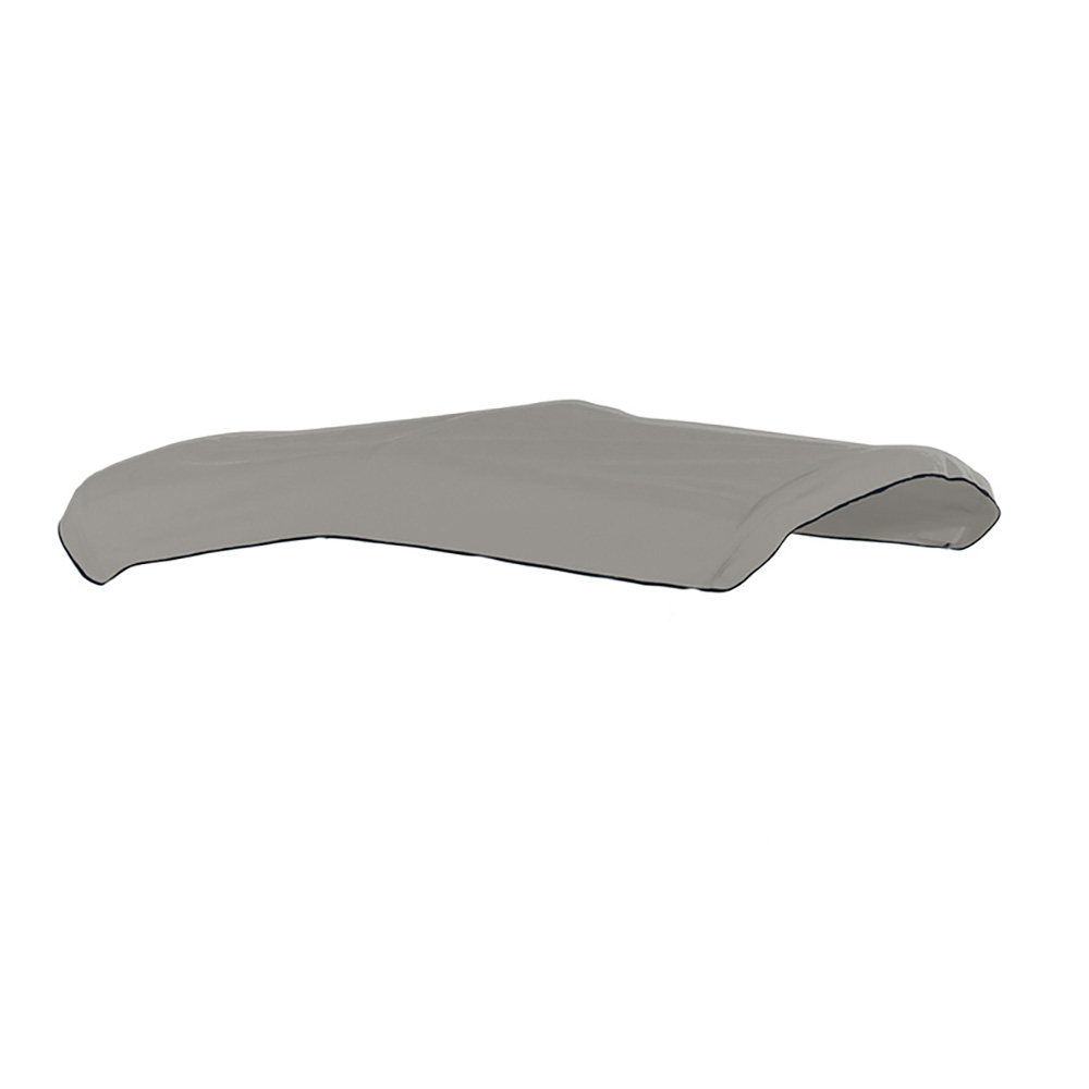 Image 1: Carver 3-Bow Acrylic Bimini Top Fabric & Storage Boot - Grey