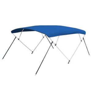 Image 1: Carver 3 Bow 5481U Bimini Top with Boot - Pacific Blue Acrylic