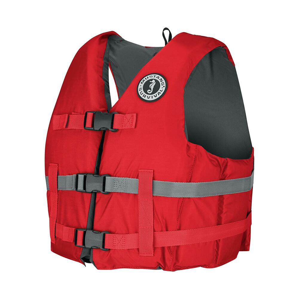 Image 1: Mustang Livery Foam Vest - M/L - Red