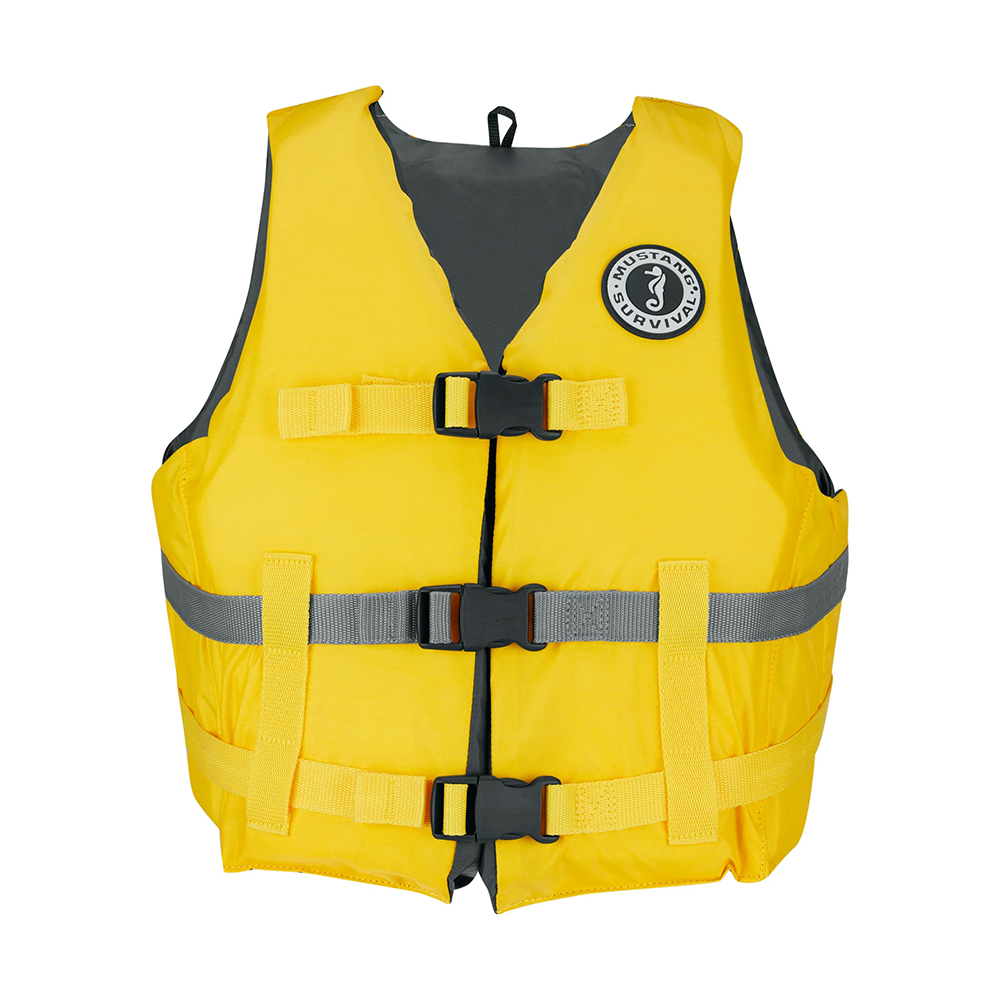 Image 1: Mustang Livery Foam Vest - M/L - Yellow