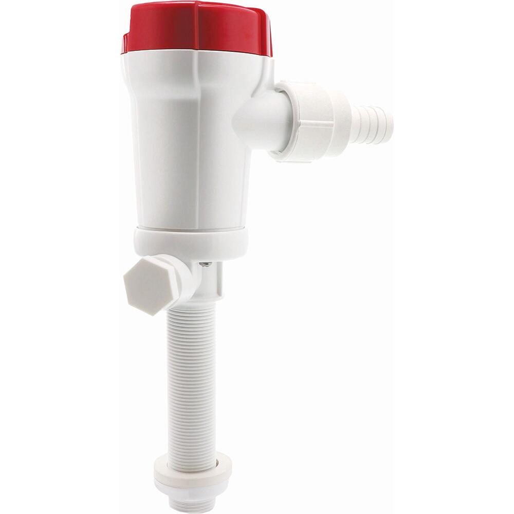 Image 1: Rule 500 GPH Livewell Pump Straight Thru-Hull Inlet