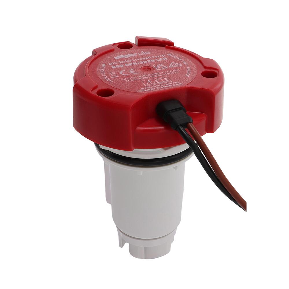 Image 1: Rule 800 GPH Livewell Pump Replacement Motor Cartridge