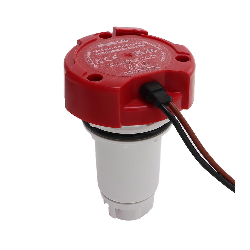 Image 1: Rule 1100 GPH Livewell Pump Replacement Motor Cartridge