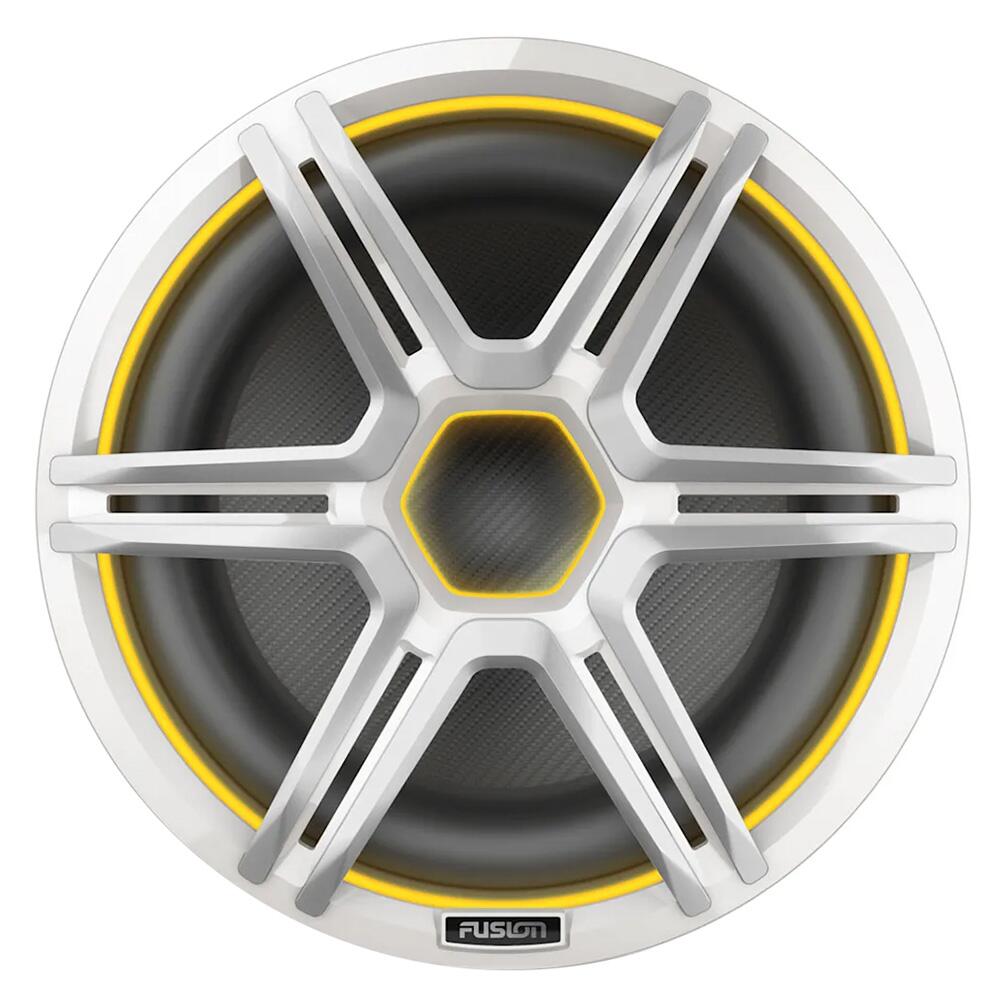 Image 1: Fusion Apollo™ 12" LED Marine Subwoofer w/Sports White Grille