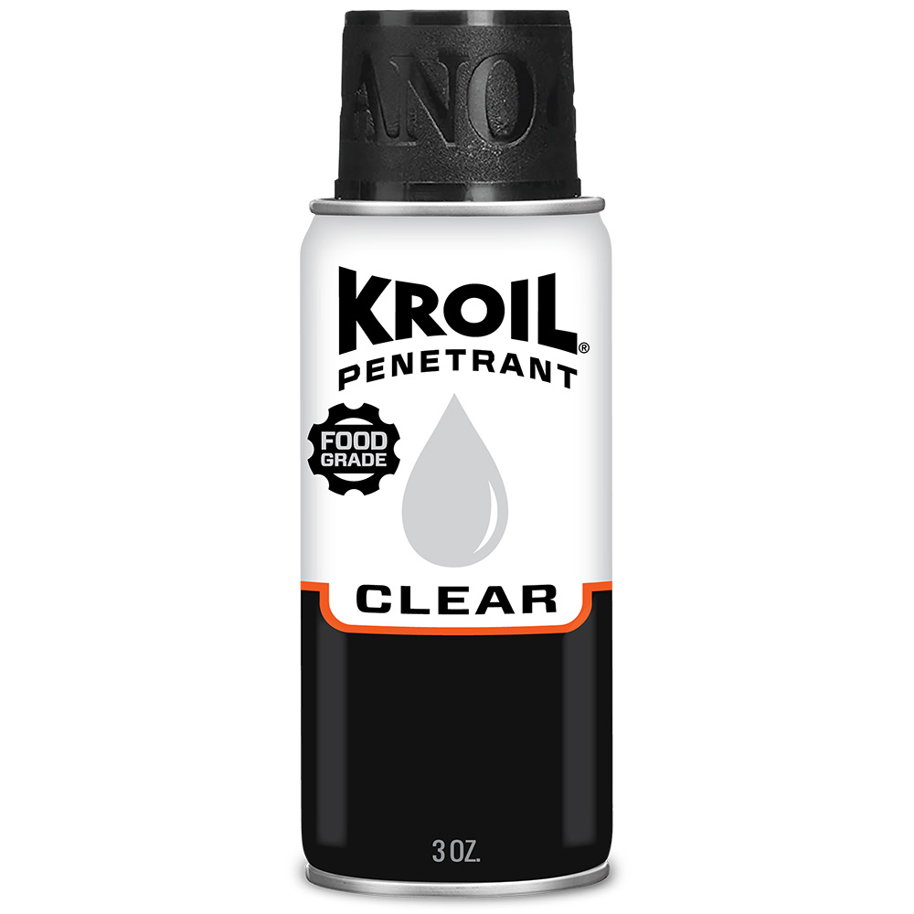 Image 1: Kroil Clear Food Grade Penetrating Oil - Aerosol - 3oz Can