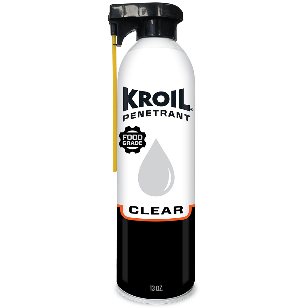 Image 1: Kroil Clear Food Grade Penetrating Oil - Aerosol - 13oz Can w/SprayTech™