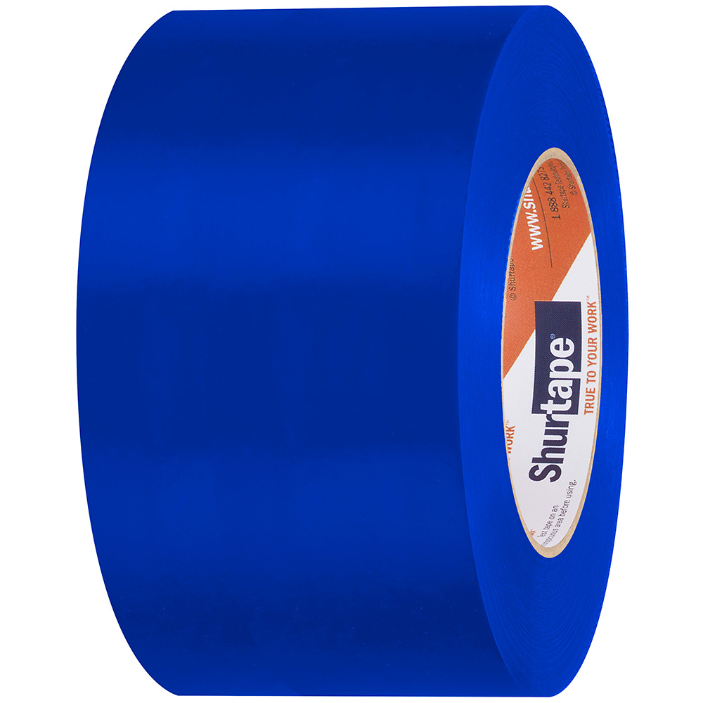 Image 1: Shurtape UV-Resistant Marine Heat Shrink Tape - 72MM x 55M Roll - Straight Edge Blue