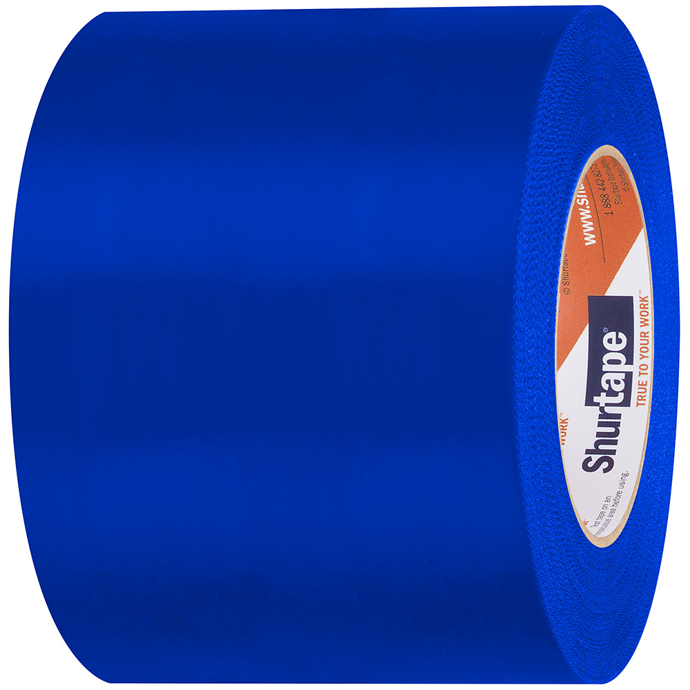 Image 1: Shurtape UV-Resistant Marine Heat Shrink Tape - 96MM x 55M Roll - Serrated Edge Blue